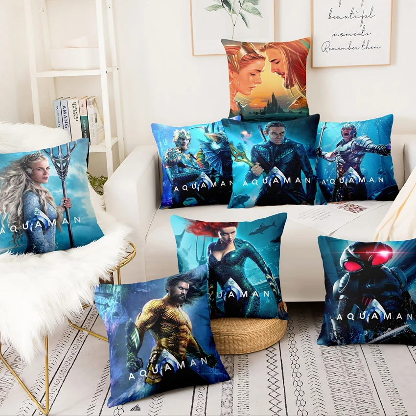 Супер мягкий бархат Аквамен окружающих наволочка Marvel подушка с героями декоративная подушка, домашний декор диван подушками 45*45