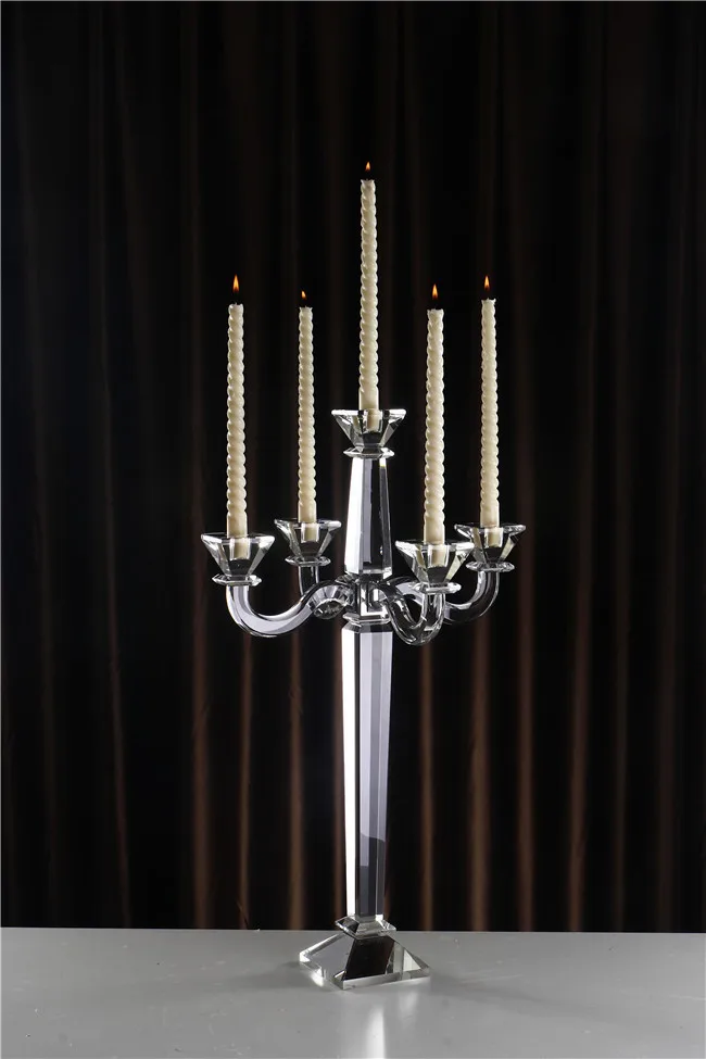 

Free shipping European style crystal candle exquisite workmanship quality and high quality