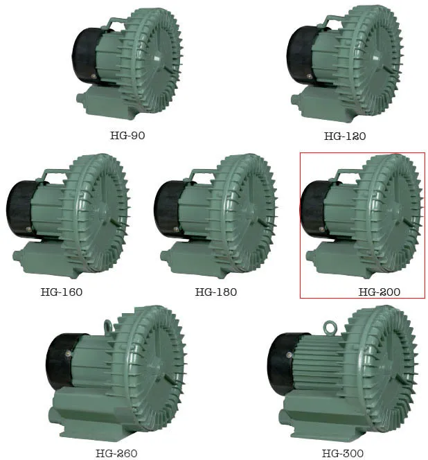 Hg-200 0.2kw 220 В 50 Гц кольцо Воздуходувы 220 В джакузи аквариум насос кислорода машины