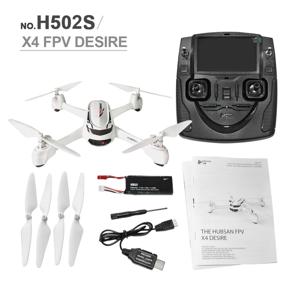 

Hubsan H502S X4 RC Drone 5.8G FPV With 720P HD Camera GPS Altitude One Key Return Headless Mode RC Quadcopter Auto Positioning