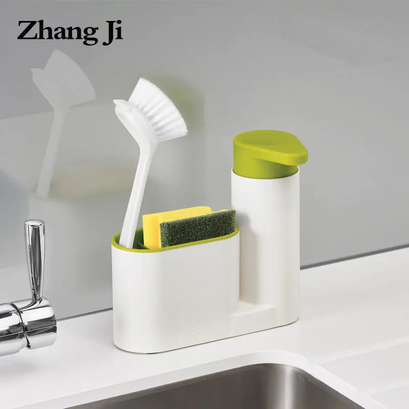 

Zhang Ji Kitchen Multifunction Liquid Soap Dispenser & Storage Box Organizer Bathroom Accessory Toothpaste Toothbrush Dispenser