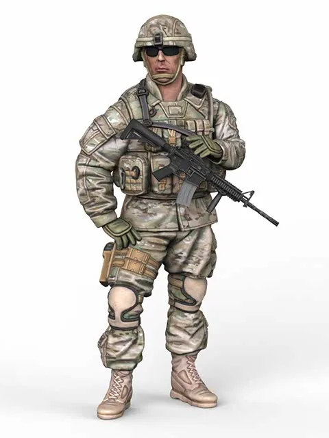 

1/35 Scale Unpainted Resin Figure Modern US soldiers