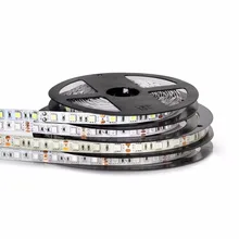 5M LED Strip Light 2835 5050 RGB Ribbon Waterproof DC 12V 60leds/m Fliexible Tape For Home Decoration