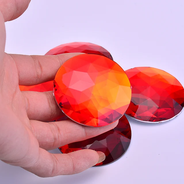 12mm 200pcs AB Colour Jewel Gems Round Flat Back Rhinestones, Reticulated Cir