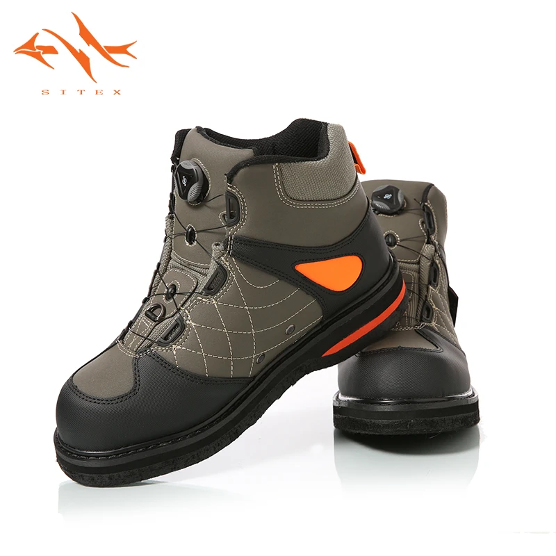 sitex Men's Fishing Hunting Wading Shoes Breathable Waterproof Boot Outdoor Anti-slip Wading Waders Boots