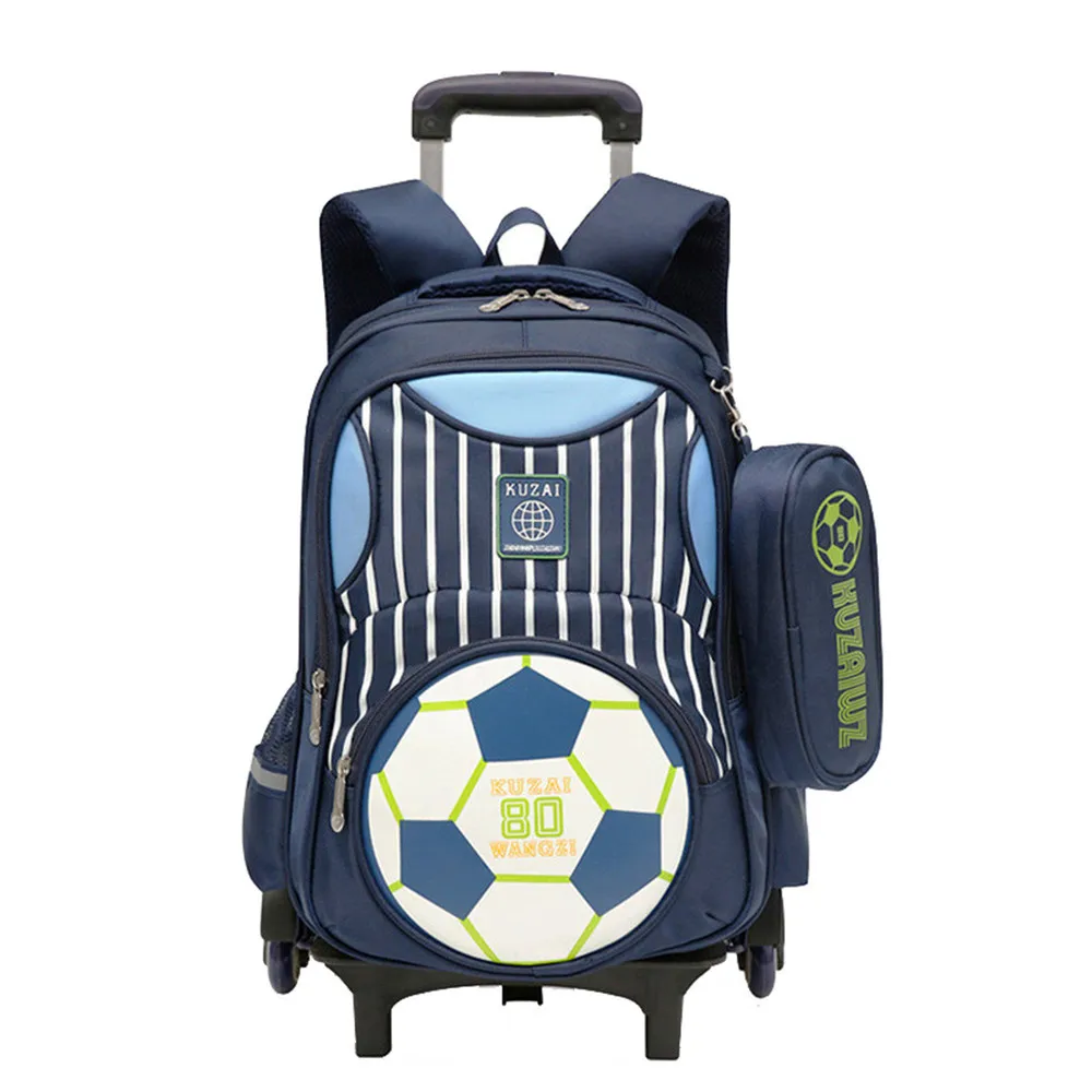 

Latest Kids School Bags Boys Girls Trolley School Bag Luggage Backpack Removable Children School Bags With 2/6 Wheels