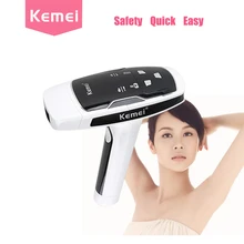 KEMEI Depilador A Laser Black Laser Hair Removal Machine Photon Hair Removal Device Female Photon Laser Facial Lazer Epilasyon