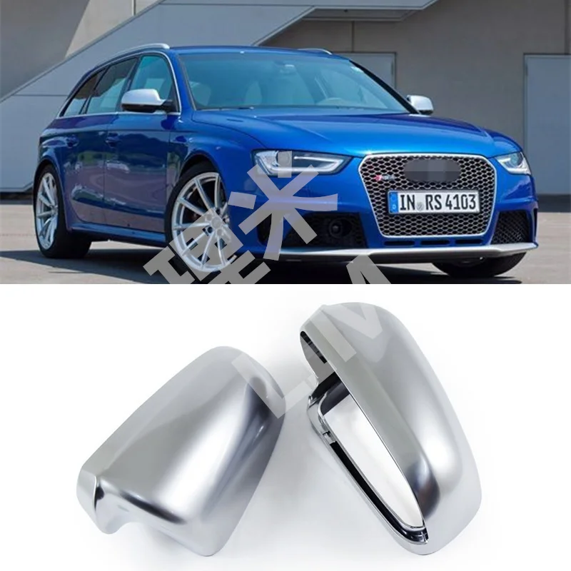 Matt Chromed For Audi A3 8P A4 A6 B7 2002 2008 Rearview Mirror Side
