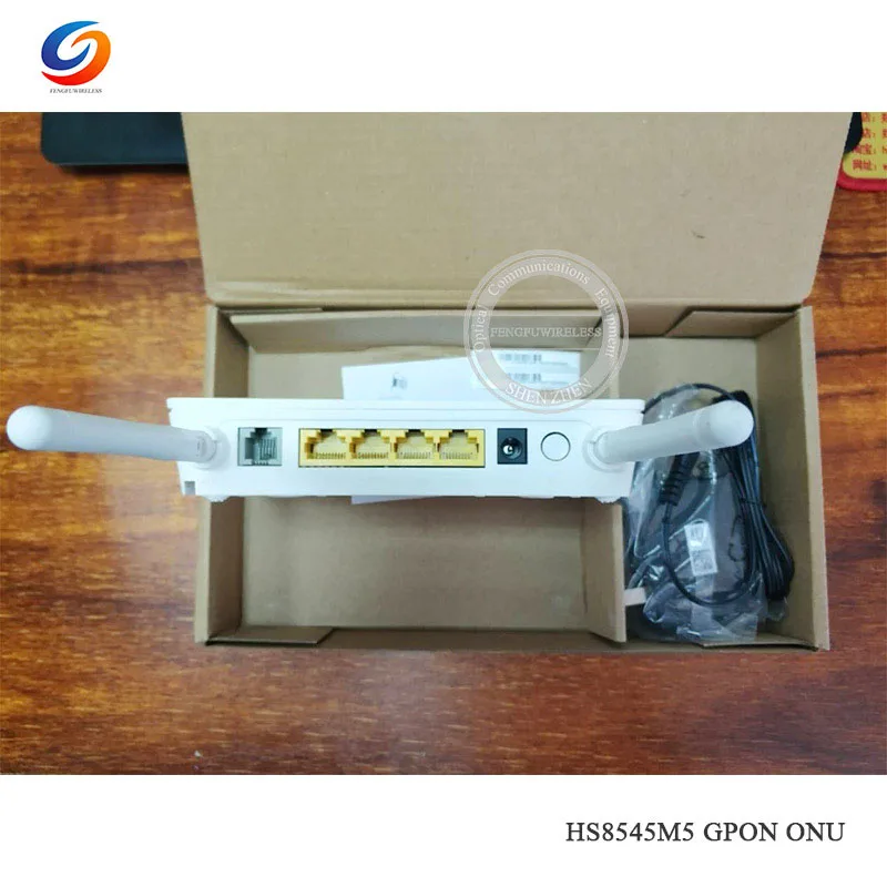 Hua Wei GPON ONU ONT FTTH Fibra оптика HS8545M5 GPON маршрутизатор 1GE+ 3FE+ 1TEL+ USB+ Wifi Мини Размер английская прошивка