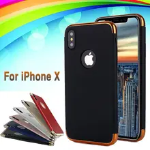 100 шт Гибридный 3 в 1 Пластиковый ударопрочный Твердый чехол для iPhone 11 Pro Max XS XR X 8 7 6 6S Plus SE 5 5S Броня матовый защитный чехол