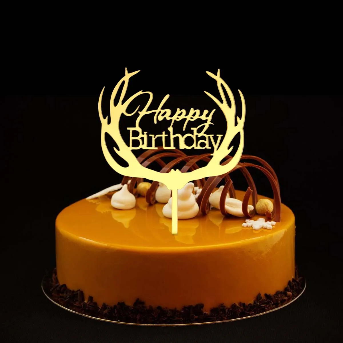 1pc Joyeux Anniversaire Gateau Topper Beau Acrylique Gateau Inerte Carte Picka Cupcake Toppera Nourriture Picka Pour Fete D Anniversaire Favora Aliexpress