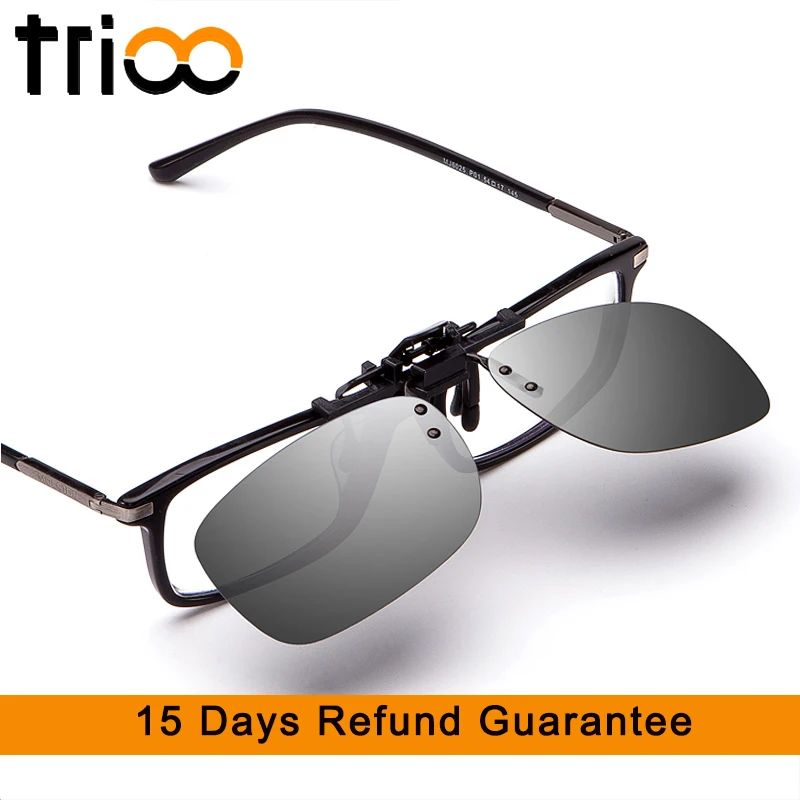 TRIOO di Guida Occhiali Da Sole Clip di Uomini Flip Up Lente Per Occhiali Da  Vista Frame Giallo Conducente Notte Occhiali UV400 Anti Glare Shades  maschio|sunglasses clip|glasses uv400driving sunglasses - AliExpress