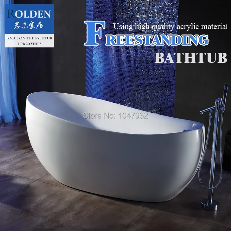 Freestanding bathtub,Oval bathtub,Standalone bathtub,Elliptical plunge bath,On summary Acrylic