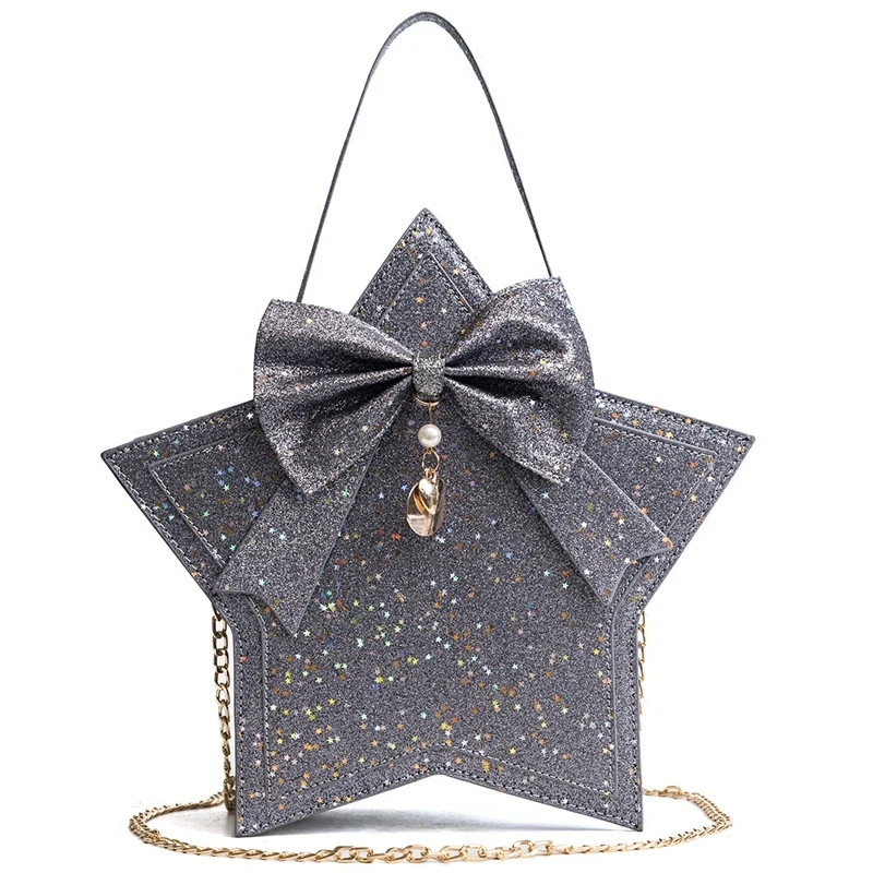 

Summer Crossbody Bags For Women 2018 Luxury Handbags Women Bags Designer Famous Brand Ladies Star Sequined Chain Shoulder Bag