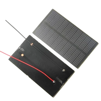 

BUHESHUI 1W 5V Monocrystalline PET Solar Cell Module+ Cable DIY Solar Panel Charger For 3.7V Battery 107*61MM 10pcs/lot