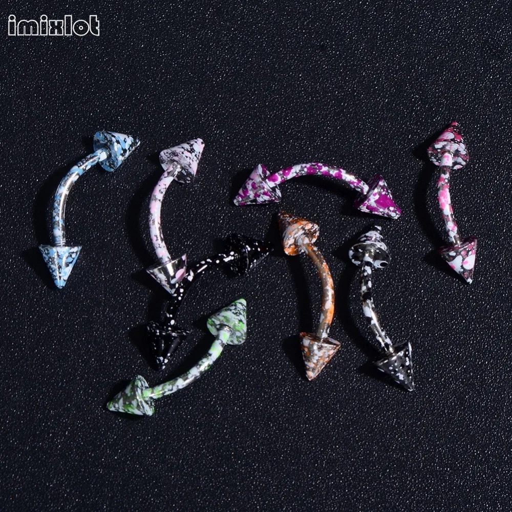 

Fake Septum Trendy Hot Sale Top Fashion Fake Piercing 2019 Plugs And Tunnels Eyebrow Piercing 16g Cone Head Steel Body Jewelry