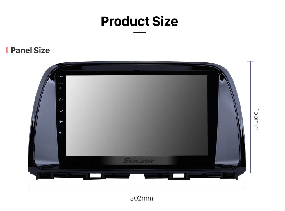 Perfect Seicane 2 Din 9 Inch Android 8.1 Car radio auto Stereo GPS For 2012 2013 2014 2015 Mazda Cx-5 cx5 cx 5 car Multimedia Player 18