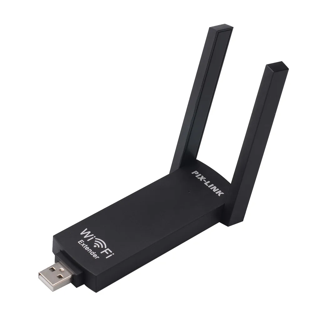 USB 2,0 беспроводной WiFi повторитель 300 Мбит/с усилитель сигнала 802.11n/b/g двойная антенна Wifi усилитель LV-UE02 WiFi расширитель диапазона