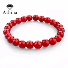 Браслеты с тигровым глазом для влюбленных, эластичные веревки, цепочка с натуральным камнем, браслеты унисекс, ювелирные изделия SBR140389