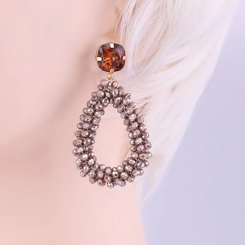 Earrings Lt Brown
