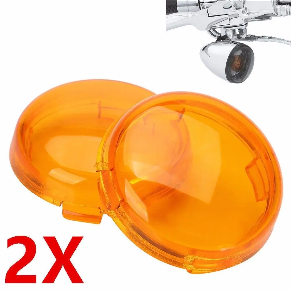 2X Amber Lens Cover Turn Signals Light For Harley Dyna Touring Chopper Cruiser Custom huismerk kopen in de aanbieding 2X Amber Lens Cover Turn Signals Light For Harley Dyna Touring Chopper Cruiser Custom huismerk kopen in de aanbieding