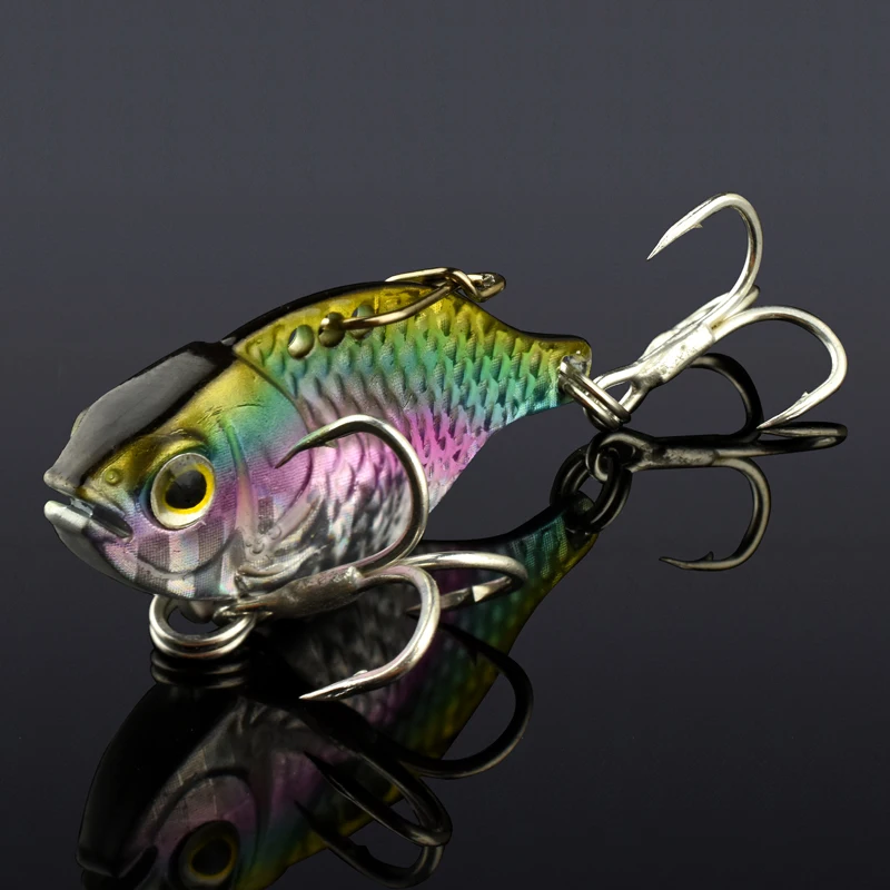 

2018 NEW Metal vib 7.5g hamecon triple hooks spoon bait fishing isca artificial VIB lures hard bait fishing tackles