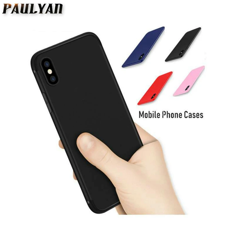 

vogue Soft Back Matte Color Cases For iPhone 7 plus 8 6 6s X XS max XR Case Shockproof TPU Silicone Back Cover