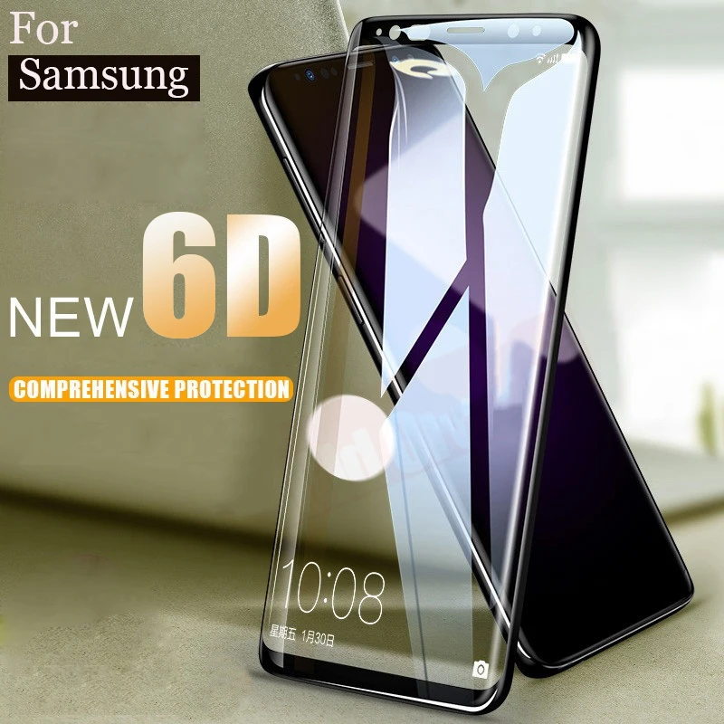 

Reilim Full Screen Coverage 6D Edge Cured Tempered Glass Screen Protector Film for Samsung Galaxy S9 s9 Plus S8 S8 Plus S7