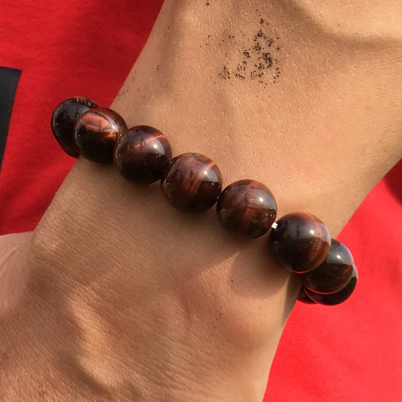 

Minimalist Natural Stone Beads Tiger Eye Bracelet 5 Size Buddha Prayer Braclet For Men Yoga Armband Jewelry Erkek Bileklik