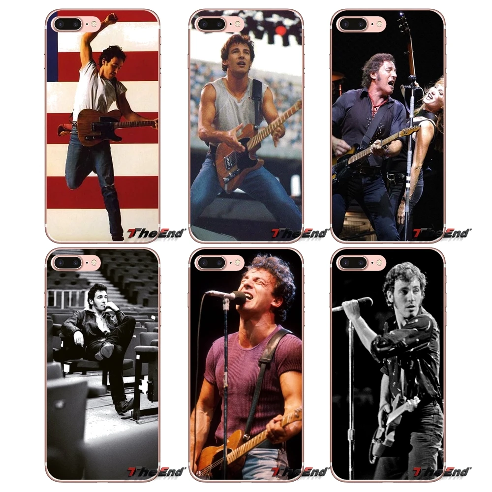 

For Xiaomi Redmi 4 3 3S Pro Mi3 Mi4 Mi4i Mi4C Mi5 Mi5S Mi Max Note 2 3 4 Cover Coque Bruce Springsteen TPU Transparent Cover Bag