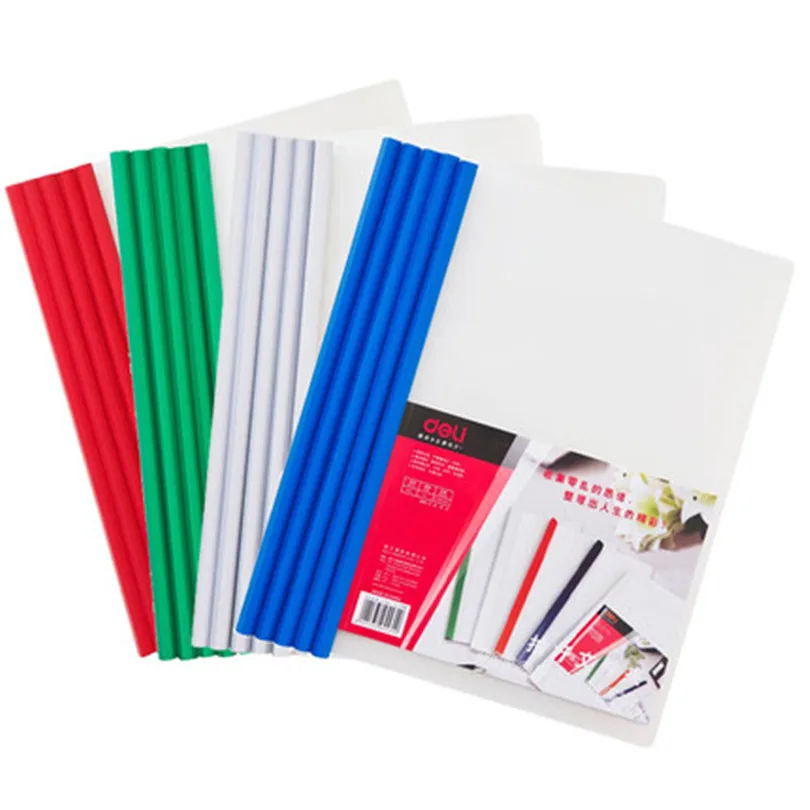 

10pcs/lot Deli A4 document Folder Office Supplies stationery School supplies Folder PP Storage Documents Paper report Clip
