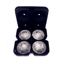 Новые 4 полости Diamond Форма 3D Ice Cube Mold Maker бар вечерние силиконовые лотков Шоколад Плесень Кухня инструмент, отличный подарок