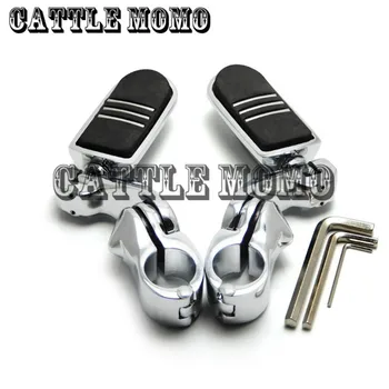 

360 degree Adjustable 1-1/4 " Engine Guard Short Angled Adjustable Highway Foot Pegs For Harley Cross Bones 08-11 Fatboy 06-2013
