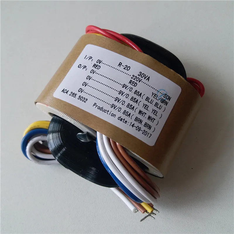 4*9V 0.85A R сердечник трансформатор 220V 30VA выход для усилителя источника