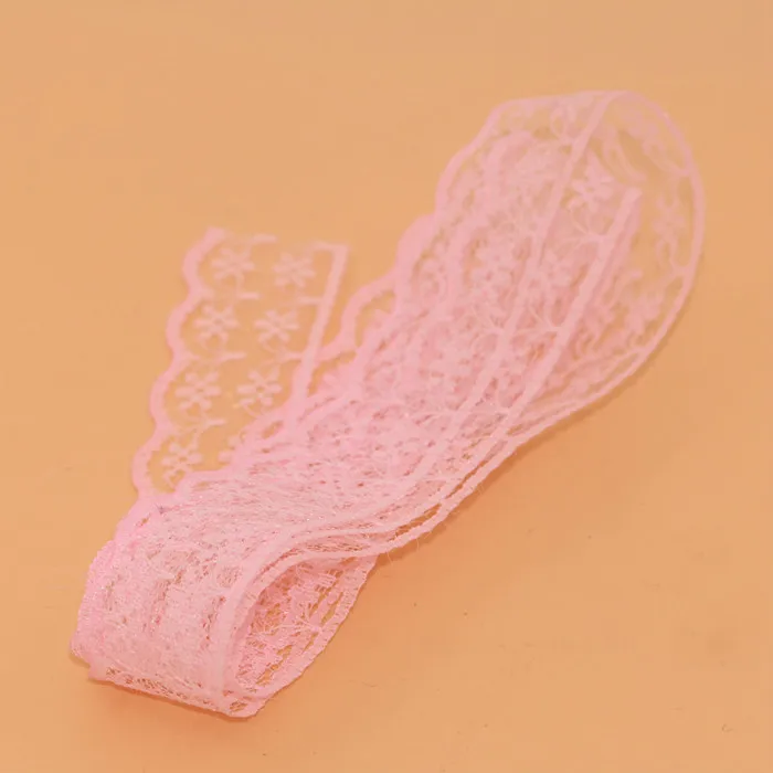 

20Meters/Lot 22mm Non-Stretchy Hollow Out Floral Lace Ribbon DIY Apparel Sewing Fabric Wedding Birthday Party Gift Box Wrapping
