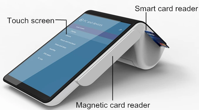 Портативный Android pos терминал с NFC кардридером безопасный турникет ворота|card