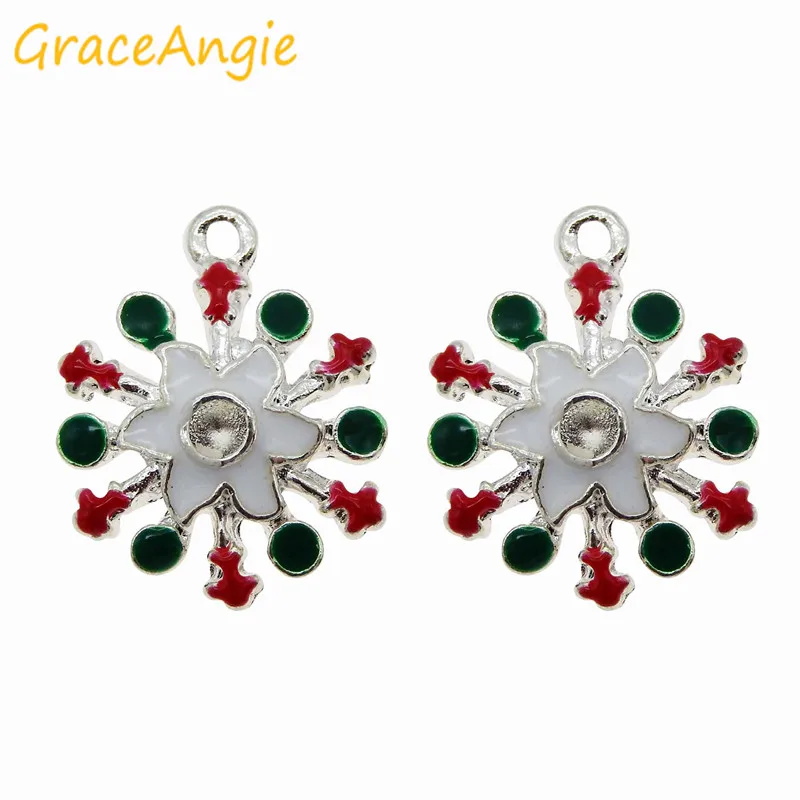 12 шт. подвески снежинки для браслета|snowflake pendant|pendant snowflakechristmas charms pendants |