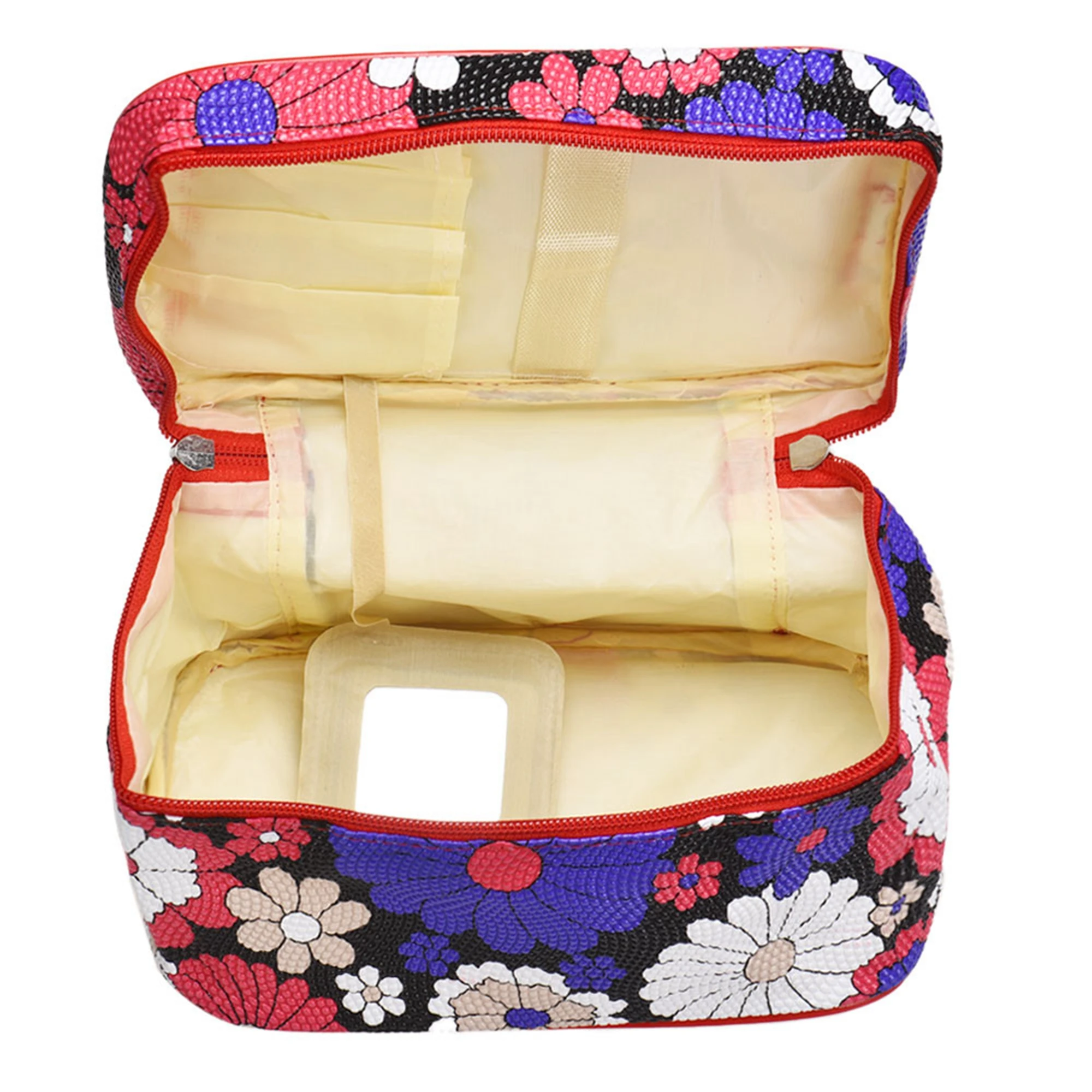 Косметичка xiniu Женская квадратная с жемчугом|bag organizer|estuche maquillajecosmetic bag |