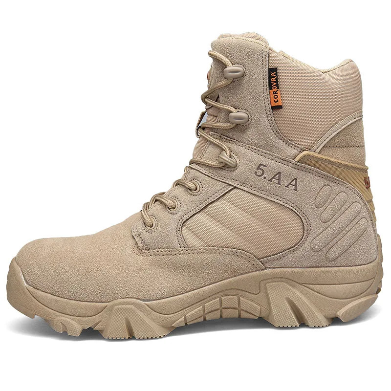 

Waterproof Hiking Climbing Shoes Men Professional DELTA Tactical Boots Military Desert Combat Boots Outdoor Mountain Sneakers