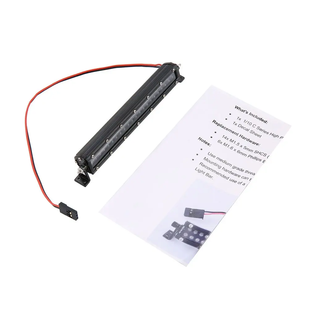

1/10 RC Crawler Metal 44 LEDs Light Bar Kit For 1/10 Scale Remote Control Car Models TAMIYA CC01 Axial SCX10 RC4WD