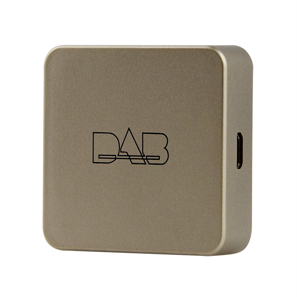 DAB 004 DAB+ коробка цифровой радио антенна тюнер для автомобиля Радио Android 5,1 и выше FM передача USB питание - Цвет: Gold