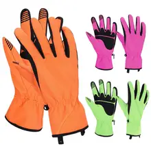 Лыжные перчатки флис зимние виды спорта ветрозащитный Водонепроницаемый толстые Термальность теплые полный палец мотоцикл перчатки открытый спортивные аксессуары