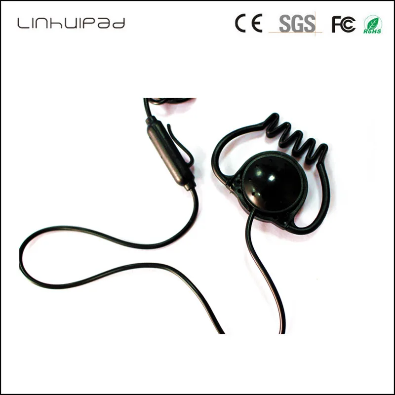 Linhuipad F 02 3 5MM stereo Ear Hook Earphone cheap headphone Tour Guide System For Visit Tourism Conference Teaching Training