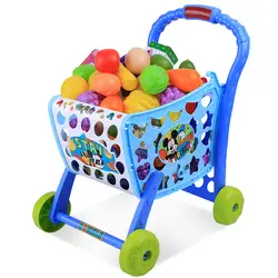 2019 Новый disney Микки серии супермаркет детский автомобиль игрушки, имитация детский игровой дом игрушечная тележка набор подарки на день