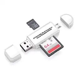 Портативный USB 2,0 High Speed карты Windoes 8,7, Vista XP и т. д. ридер для MicroSD, SD, tf-смартфона компьютера