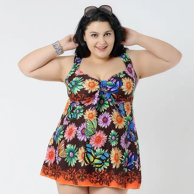 2015 retro brand large bust one piece swimsuit female swimming push up