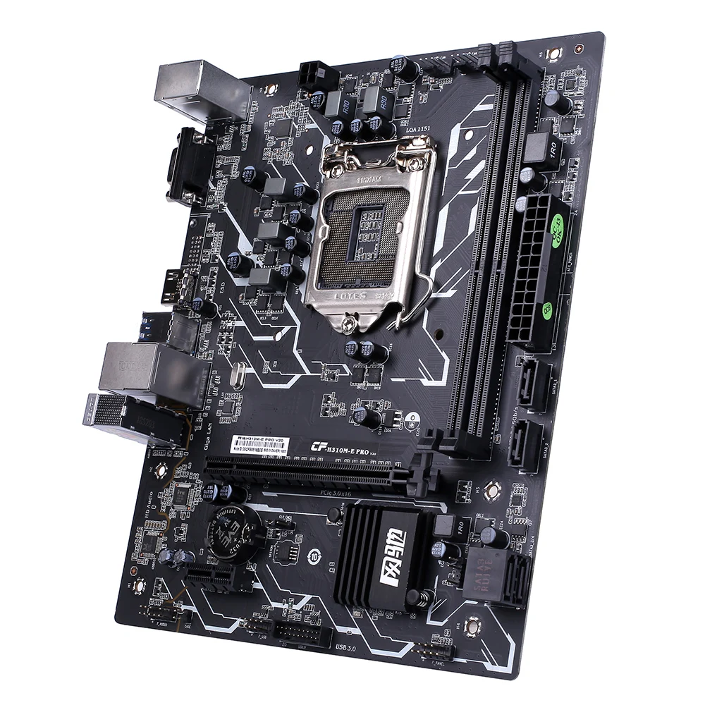 

Colorful H310M-E PRO V20 Motherboard Mainboard Systemboard Intel LGA 1151 DDR4 Processor SATA3.0 6Gb/s mATX PCI-E 3.0