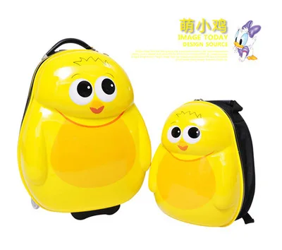 Рюкзак в Корейском стиле для детского сада с героями мультфильмов для мальчиков и девочек, детские школьные сумки на колесиках, 1-5 класс - Цвет: 13inch and 17 inch
