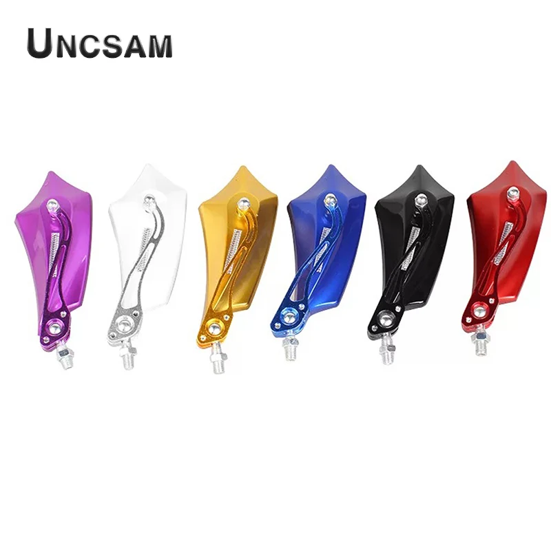 

A-Motorcycle Rearview Mirror Modification Accessories Electric Car Bicycle Reverse Mirror Universal Mirror Aluminum Alloy Handle