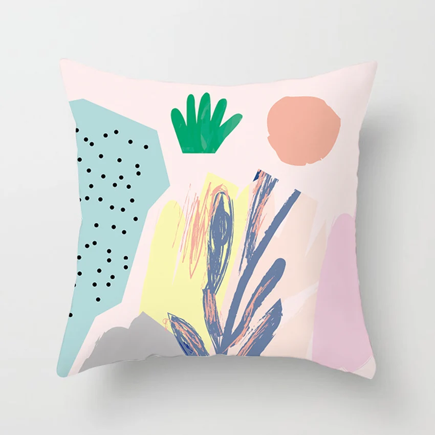 

Matisse Series Printed Peach Skin Hug Pillowcase Sofa Pillow Car Waist Cushion Cover 45*45cm Home Decoration Accessories